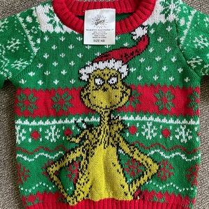 Newborn Grinch sweater NWT